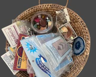 Assorted Jewelry Making and Craft Supply Lot with Eaglecrafts Earring Kits and Gemstone Beads