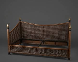 Ralph Lauren Villa America Rattan Gondola Sleigh Bed