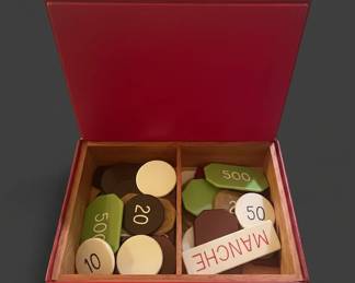 Vintage French Manche Bridge or Gaming Set fourth image