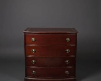 Mahogany Bow Front Chest of Drawers