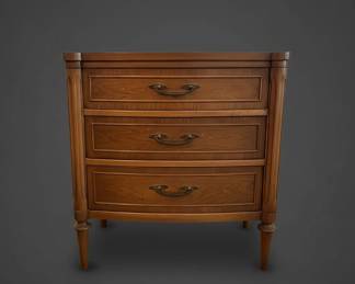 MidCentury French Provincial Style ThreeDrawer Nightstand by Drexel fourth image