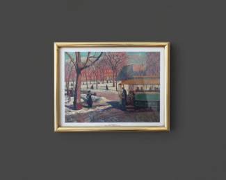 William Glackens The Green Car Framed Art Print