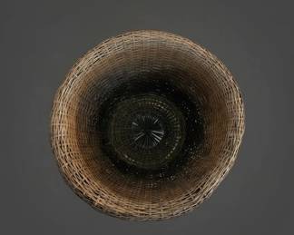 Longaberger Woven Basket with Accent Band fourth image