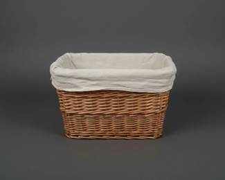 Woven Willow Laundry Basket with Removable Liner second image