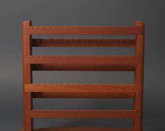 Wooden Earring Display Stand with Multiple Tiers second image