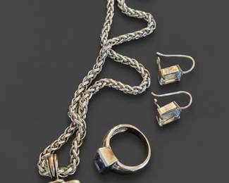 David Yurman Blue Topaz Jewelry Set second image