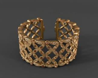 VintageStyle Filigree Rhinestone Stretch Bracelet second image