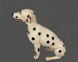 Vintage Large Ceramic Dalmatian Statue