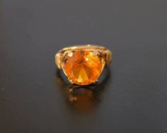 Vintage Opal and Fire Opal Ring Set second image