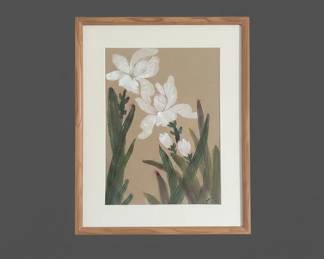 C. Wong Iris Watercolor Painting