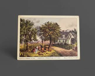 Currier  Ives American Homestead Autumn Print  Museum of The City of New York fourth image
