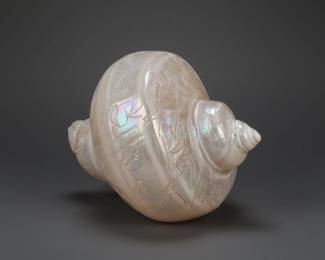 Antique HandCarved Turbo Marmoratus Shell  Dragon  Buddha Motifs tenth image