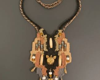 Barbara Natoli Witt Macram Necklace and Earring Set second image