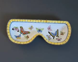 Kelvin Chen Butterfly Eyeglass Holder Porcelain Tray second image