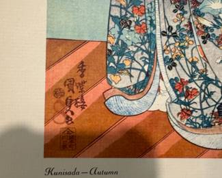Penn Prints Kunisada Autumn Ukiyoe Reproduction third image
