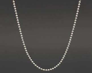 Sterling Silver Ball Chain Necklace second image