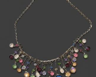 Firefly Bubbly Collection MultiColor Crystal Necklace second image