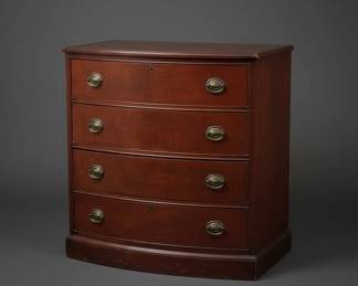 Federal Style Mahogany BowFront Chest by Drexel fourth image