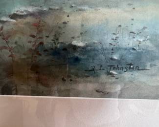 Reuben Le Grande Johnston Watercolor Landscape