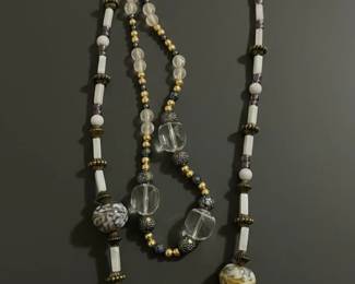 Costume Jewelry Beaded Necklace Set second image