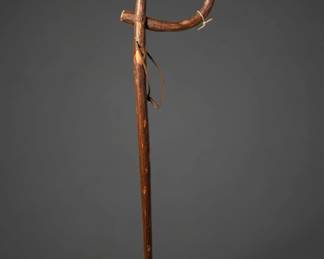 Rustic Natural Wood Shepherds Crook third image