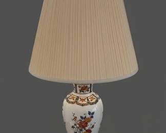 Vintage Imari Style Porcelain Ginger Jar Lamp