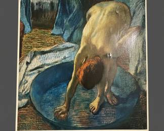 Edgar Degas Woman at the Tub Art Print  HillStead Museum Reproduction second image
