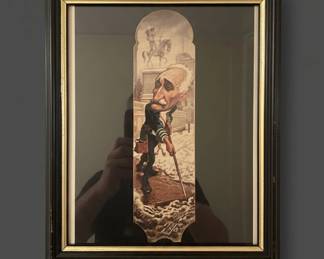 Sebastian Krger caricature print of George Washington second image