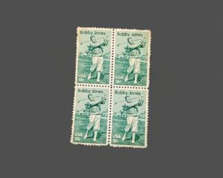 Bobby Jones Cent Commemorative Stamp Block