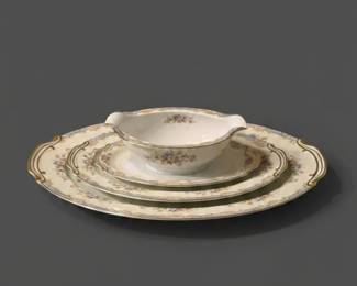 Noritake Floramay Pattern Gravy Boat and Serving Platters second image