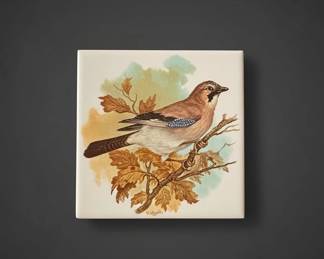 M.C.T. Decorative Ceramic Tile  Eurasian Jay third image