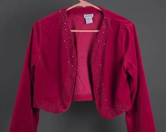Vicki Wayne Embellished Velvet Bolero second image