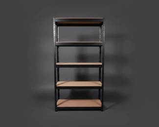 Industrial Black Metal Boltless Shelving Unit