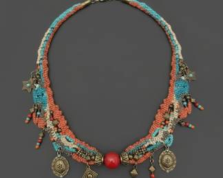 Danile Du Bois Exclusive Designs Macram Statement Necklace fourth image