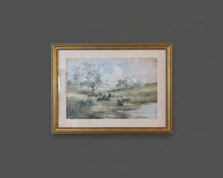 Reuben Le Grande Johnston, Apple Blossoms and Turkeys