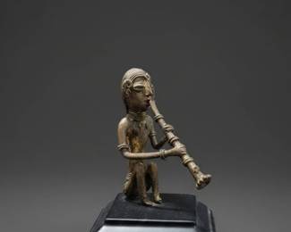 Dhokra Art Brass Musician Figurine second image