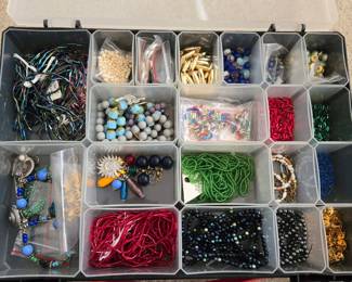 Assorted Craft and Jewelry Making Bead Collection with Organizer