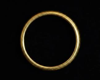 K Gold Band Ring Pendant Necklace