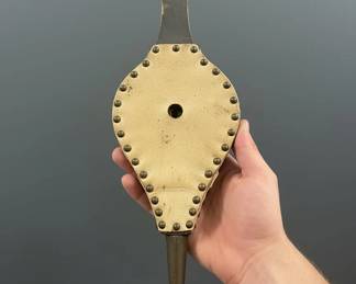Vintage HandCarved Wood and Brass Fireplace Bellows second image