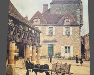 Vintage French Tourism Poster QuercyPrigord, Domme  Perigord France fourth image