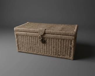 Woven Seagrass Storage Trunk third image