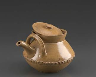 Studio Pottery Teapot or Casserole Pot with Spout second image