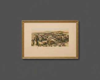 University of Virginia Campus View Lithograph by Richard Rummell third image