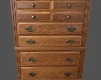 Dixie Furniture Spacious Drawer Solid Wood Vertical Dresser second image
