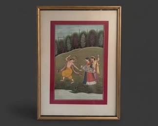 Indian Miniature Painting Radha Krishna