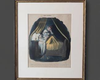 Honor Daumier, Moeurs Conjugales No. Lithograph
