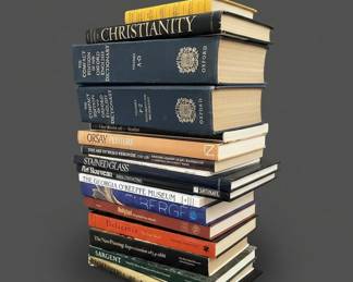 Collection of Art History Books and The Compact Edition of The Oxford English Dictionary