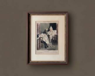 Honor Daumier, La Journe du Clibataire Heures du Matin