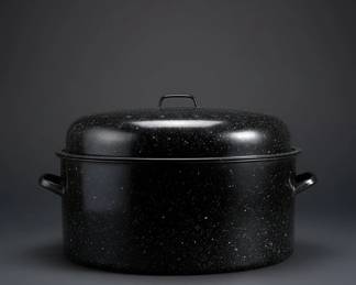 Granite Ware Oval Roasting Pan with Lid second image