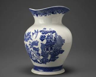 Churchill Blue Willow Pitcher fourth image